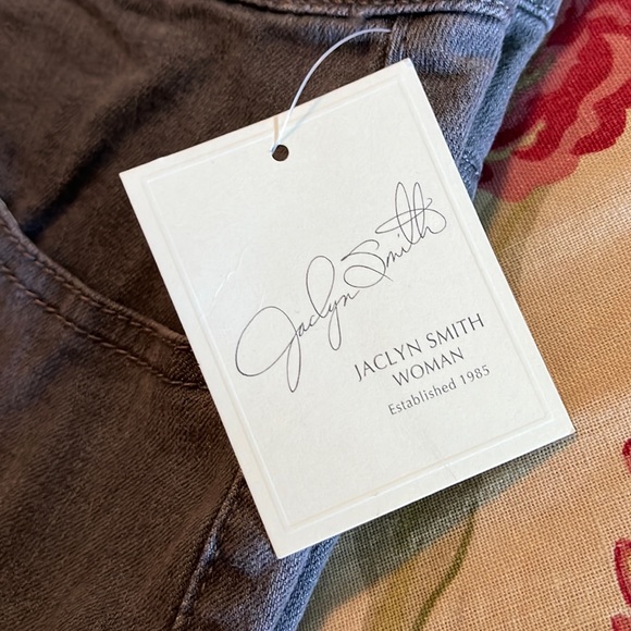 JACLYN SMITH Size 22W Lightweight Stretch Denim GRAY Cotton Blend $59 NEW - Picture 5 of 13